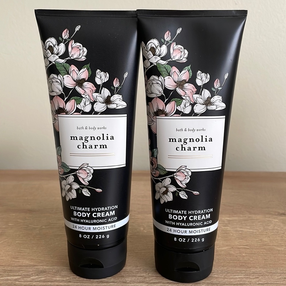 Brand new set of two Magnolia Charm body cream from Bath and Body Works